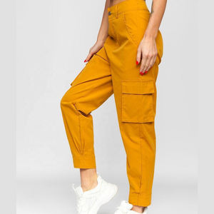 Pantalon de survêtement respirant taille basse de conception professionnelle vêtements de rue amples fermeture à la taille élastique Style décontracté devant plat à vendre - Product Image 3