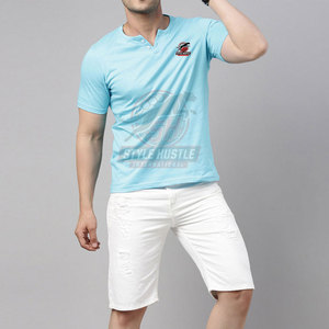 เสื้อยืดเฮนลีย์ดีไซน์เฉพาะสั่งทำพิเศษ เสื้อยืดเฮนลีย์รุ่นใหม่ เสื้อยืดเฮนลีย์ไซส์ใหญ่ แห้งเร็ว - Product Image 4