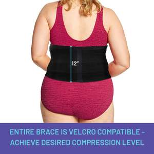 Chuanqi médical grande taille post-chirurgie liant abdominal bariatrique estomac enveloppement hernie soutien femmes hommes <span class=keywords><strong>obésité</strong></span> ceinture Nylon - Product Image 4