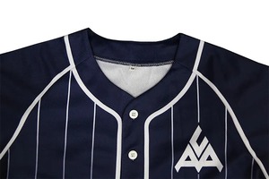 Hot Sale Custom 100% <b>Polyester</b> Raglan Baseball Jersey Breathable Plus Size Button Down <b>Shirt</b> - Product Image 2