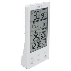 Station météo WSH4009, thermomètre numérique intérieur/extérieur, hygromètre avec horloge et prévisions, 2 alarmes - Product Image 2