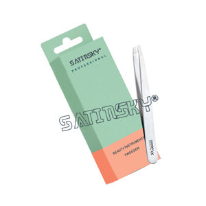 Pinzas Profesionales para Cejas de Acero Inoxidable con Punta Inclinada, Instrumentos de Belleza, Productos de Alta Calidad - Product Image 1