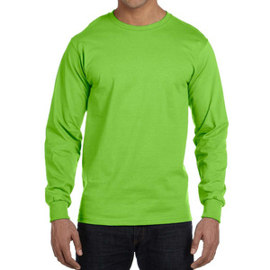 เสื้อยืดแขนยาวผู้ชาย ดีไซน์ยอดนิยมปี 2025 ผ้าฝ้าย 100% ทรงโอเวอร์ไซส์ แบบเรียบ สีพื้น ลายเรียบง่าย เสื้อยืดแขนยาวโอเวอร์ไซส์ - Product Image 2