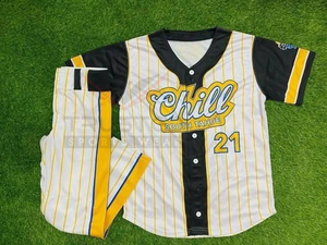 Conjuntos Deportivos de Béisbol para Hombre, Transpirables, Antibacterianos, Personalizables, 100% Poliéster, Manga Corta, Ligeros, de Secado Rápido y Protección UV - Product Image 5