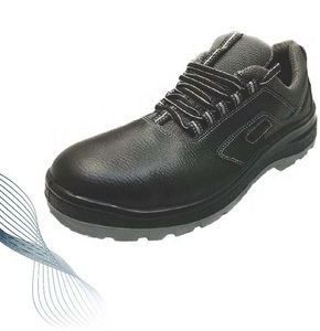 Chaussures de sécurité classiques en cuir véritable pour hommes, confortables, respirantes, antistatiques, à semelle en acier, pour le travail en usine et le style décontracté. - Product Image 1