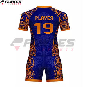 Sublimación al por mayor Tarifa Nuevo estilo Equipo Logotipo personalizado Imprimir Uniformes de rugby transpirables - Product Image 5