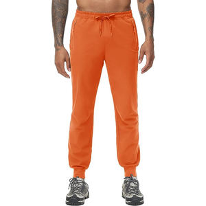 Pantalon de jogging style urbain pour homme, design minimaliste, taille élastique, cordon de serrage, léger, coupe ajustée - Product Image 2