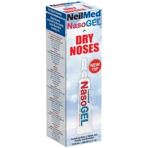 Neilmed NasoGel Tube - 28g (1 floz) Gel nasale idratante per alleviare il naso secco con ingredienti naturali