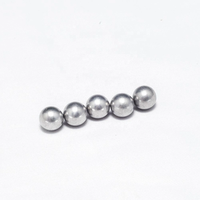 Perles en acier inoxydable perles solides rondes multi-tailles en acier avec trou pour accessoires de bijoux à bricoler soi-même et pêche