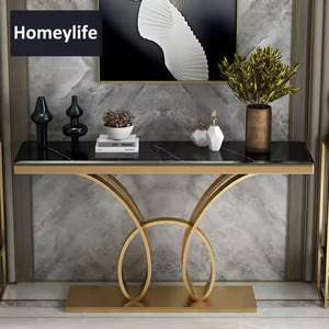 Modern <b>Marble</b> Top <b>Console</b> <b>Table</b> for Home Living Room Dining Hotel School Workshop Hospital Apartment Versatile Furniture Design - Product Image 4