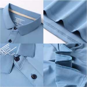 T-shirts en toile respirante à séchage rapide pour polos décontractés à manches courtes pour hommes - Product Image 5