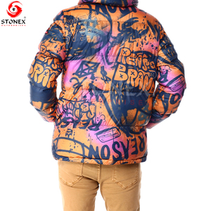 Venta al por mayor de ropa personalizada para hombre de invierno informal a prueba de viento chaqueta acolchada de fabricación para hombre - Product Image 4