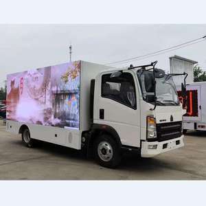 Brand New HOWO 4x2 LHD RHD <b>Mobile</b> LED Advertising Truck Digital LED Display Vehicle <b>for</b> <b>Sale</b> - Product Image 1