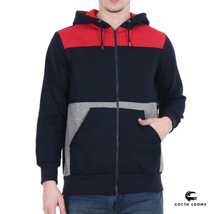 Sweats à capuche pour hommes taux d'usine respirant couleur unie pull polaire coton mélangé premium nouvelle arrivée de haute qualité - Product Image 3