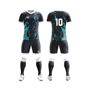 ชุดทีมฟุตบอลระเหิดระบายอากาศเสื้อทีมฟุตบอลผ้าโพลีเอสเตอร์100% ไร้ตะเข็บ - Product Image 4