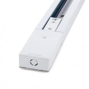 Binario LEDUNI monofase da 1 metro in alluminio bianco 220V per centri commerciali - Product Image 1