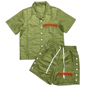 Qualité supérieure 2025 Jogging Survêtement 100% Polyester Polos Shorts 2 Pièces Ensemble Sur Mesure Short Ensemble pour Hommes - Product Image 1