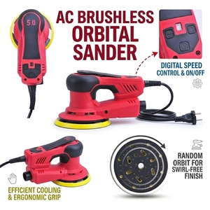 Ponceuse orbitale aléatoire sans balais HAUDO 125/150 mm à vitesse variable, ponceuse électrique filaire pour le detailing automobile et le ponçage du <span class=keywords><strong>bois</strong></span> et des murs - Product Image 1