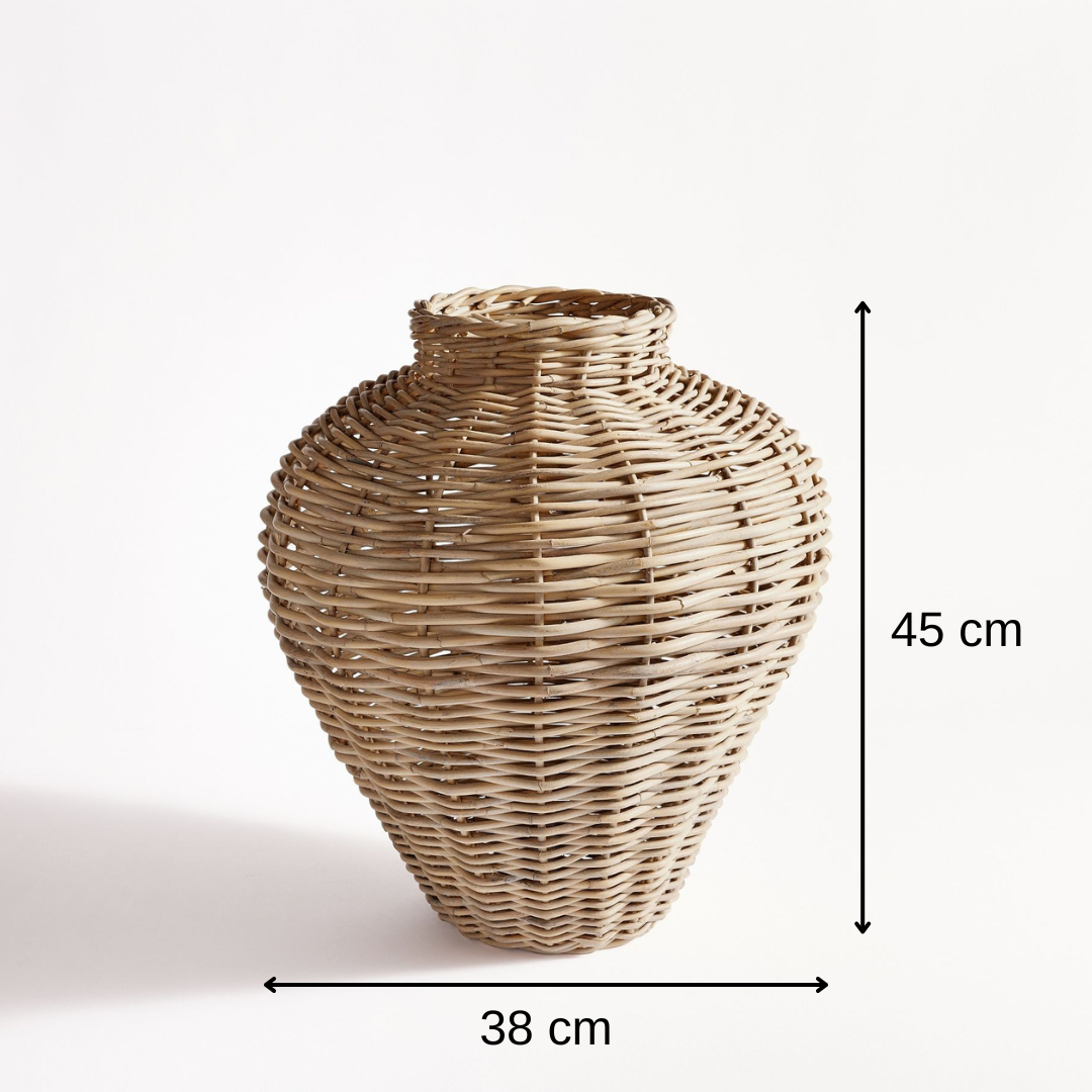 Natural Rattan Vase