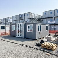 Maison conteneur modulaire pliable et extensible 20ft 40ft en acier, préfabriquée de luxe, pour bureau, bar, villa extérieure, écologique et contemporaine