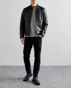 Veste en cuir de mouton pour hommes à la mode/vestes en cuir pour hommes/vestes en cuir du Pakistan pour hommes - Product Image 2