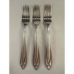 Ensemble de fourchettes en acier inoxydable argenté de haute qualité avec poignée bleue moderne Couverts de luxe pour la maison, le mariage et le restaurant - Product Image 2