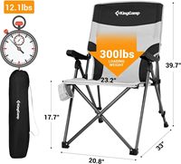 Chaise de Camping pliante robuste inclinable chaise de Camp rembourrée de pelouse extérieure à dossier haut pour adultes dossier réglable de Style moderne