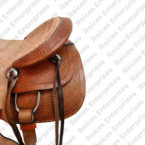 อานม้าหนังวัวระบายอากาศได้อานม้าม้าม้าขี่ม้าน้ำหนักเบาผลิตตามสั่ง - Product Image 6