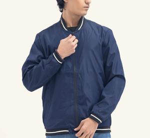 Veste coupe-vent ample et décontractée pour hommes, veste de printemps imperméable à capuche avec logo personnalisé, col montant, dernière conception, veste universitaire brodée - Product Image 1