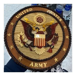 Usine du Vietnam offrant des logos sculptés en bois à bas prix avec forme ronde VIET FARGIMEX - Product Image 3