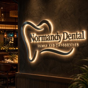 Insegna personalizzata con lettere 3D retroilluminate a LED, insegna luminosa per esterni con logo illuminato, lettere luminose per vetrine di negozi e attività commerciali - Product Image 4