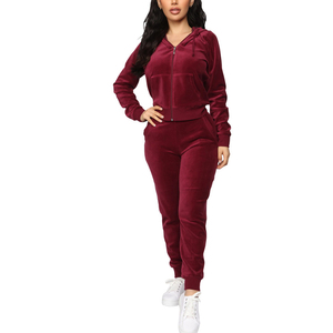 Trajes Deportivos para Mujer al por Mayor, Chándal de Terciopelo de Alta Calidad, Suave y Transpirable, Informal para Mujer - Product Image 6