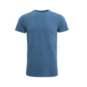 T-shirts personnalisables en polyester/coton pour hommes, taille XL, écologiques, à séchage rapide, décontractés, à manches courtes, respirants, imprimés unis, vente en gros - Product Image 1
