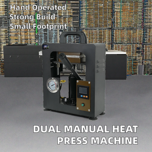 Máquina de Prensa de Calor Hidráulica Manual de Doble Placa 110V/220V para Impresión Digital en Camisetas y Papel - Product Image 2