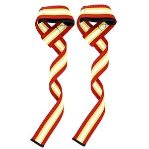 Vente en gros de haute qualité Fitness haltérophilie sangles de poignet Grip Gym exercice haltérophilie sangles en cuir support de poignet - Product Image 4
