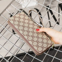 Dompet Surat Baru Tas Tangan Wanita dengan Ritsleting Gaya Vintage Harga Spesial Tas Ponsel untuk Usia Paruh Baya Serbaguna Kapasitas Besar Ukuran Kecil