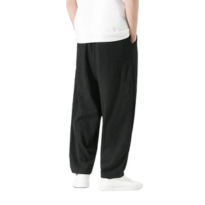 Streetwear Style <b>Mens</b> Lightweight <b>Linen</b> Pants At Wholesale Rate Summer Clothing Everyday Wear Usage <b>Linen</b> <b>Trouser</b> - Product Image 3