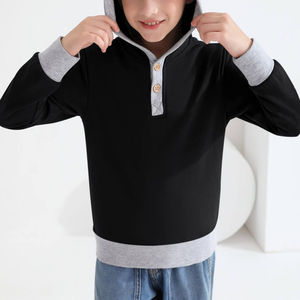 Vente en gros de sweats à capuche simples pour enfants nouveau dernier style de sweats amples vierges de différentes couleurs sweats à capuche pour enfants - Product Image 1