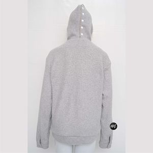 Sudadera de algodón 100% de peso pesado para mujer, sudaderas con capucha de hombro caído de gran tamaño, logotipo frontal, logotipo de invierno, cremallera al por mayor - Product Image 5