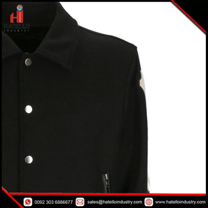 Veste d'université classique en tissu de laine de haute qualité pour hommes, vêtements d'hiver personnalisés - Product Image 2