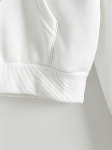 Sudadera con Capucha para Mujer de Alta Demanda, con Logotipo Personalizado, Estilo Casual, Corta, de Algodón, Manga Larga - Product Image 4