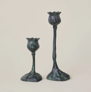 New Attractive Home Decorative <b>Candlestick</b> Creative Quality <b>Large</b> Metal Stainless Steel Black Tulip Candle Holder for Weddings - Product Image 2