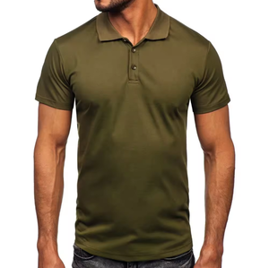 Camiseta de Polo de Golf de lujo personalizada para hombre, alto rendimiento, 100% algodón, cuello corto de punto vuelto, color personalizado de verano - Product Image 5