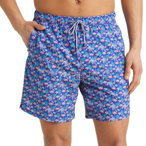 Pantalones cortos estampados personalizables hechos en fábrica para hombre, ropa de moda informal cómoda con su propio logotipo - Product Image 1