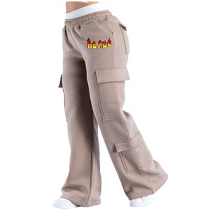 Pantalones de Mujer Estilo Hip Hop, Corte Recto, Cintura Media, Alta Calidad, 360g Poliéster/Algodón, Transpirables, Cómodos, Cierre con Cordón - Product Image 6