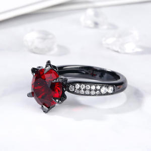 Bague Dragon Jeulia Moderne en Argent Sterling Plaqué Or Rose avec Pierre Précieuse Ronde - Product Image 6