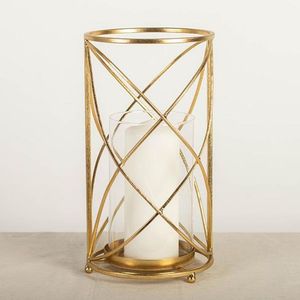 Candelabro de Hierro Artesanal, Decoración Sostenible Hecha a Mano en India - Product Image 1