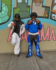 Conjunto Deportivo de 2 Piezas para Hombre, Chaqueta Cortavientos con Capucha, Pantalones Ajustados de Satén, Poliéster/Algodón, Invierno - Product Image 5