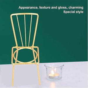 Portavelas de hierro Vintage, soporte de Metal hecho a mano para decoración de eventos de boda y oficina en casa - Product Image 6