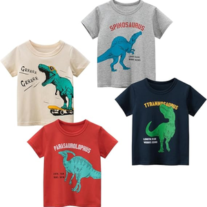 Toddler Boy Knitted Cotton Short Sleeve O-Neck Eco-Friendly Tee Shirt Boutique <b>Clothes</b> Summer Kids Clothing Made Bangladesh - Product Image 1